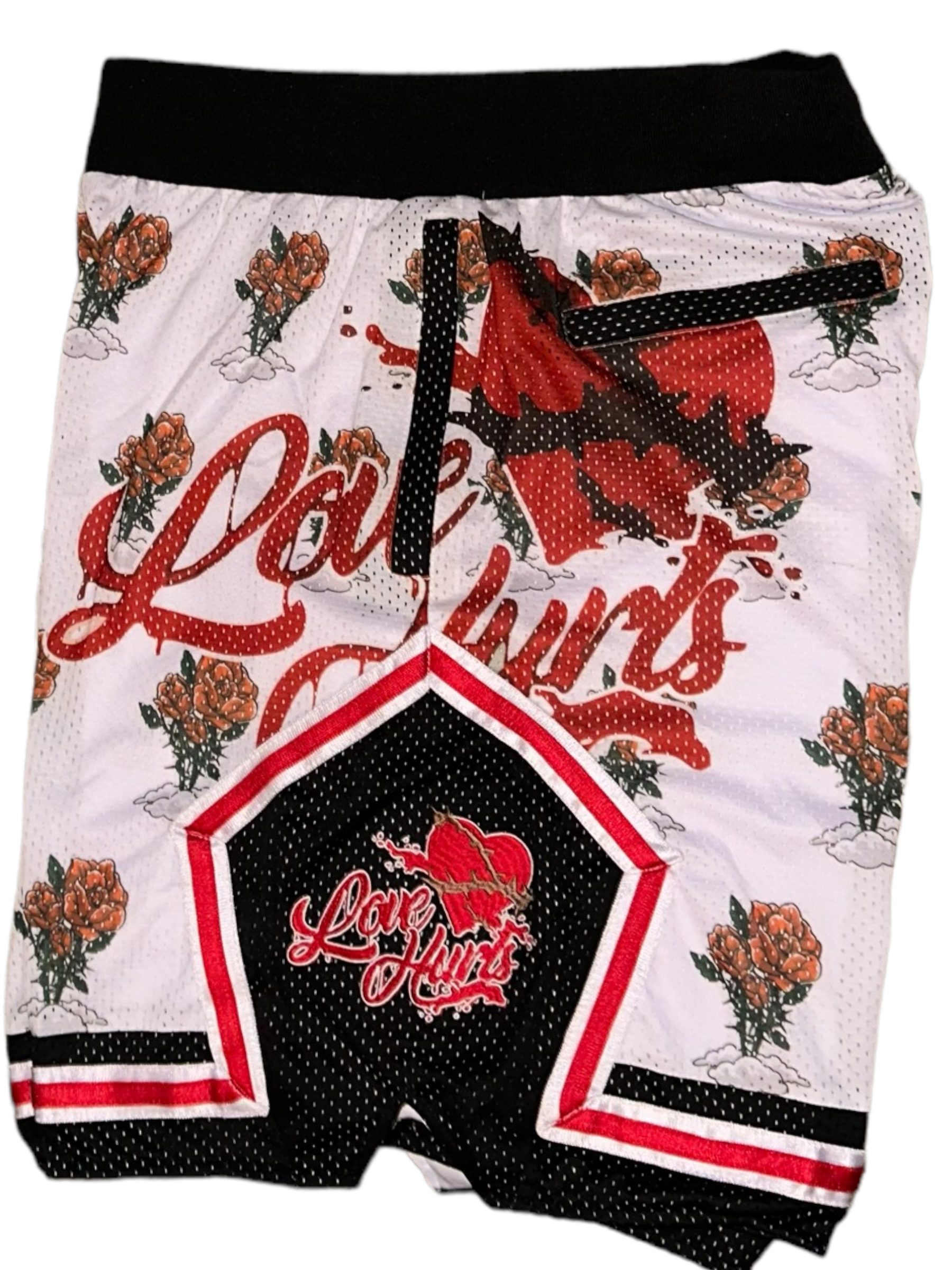Love Hurts White Shorts